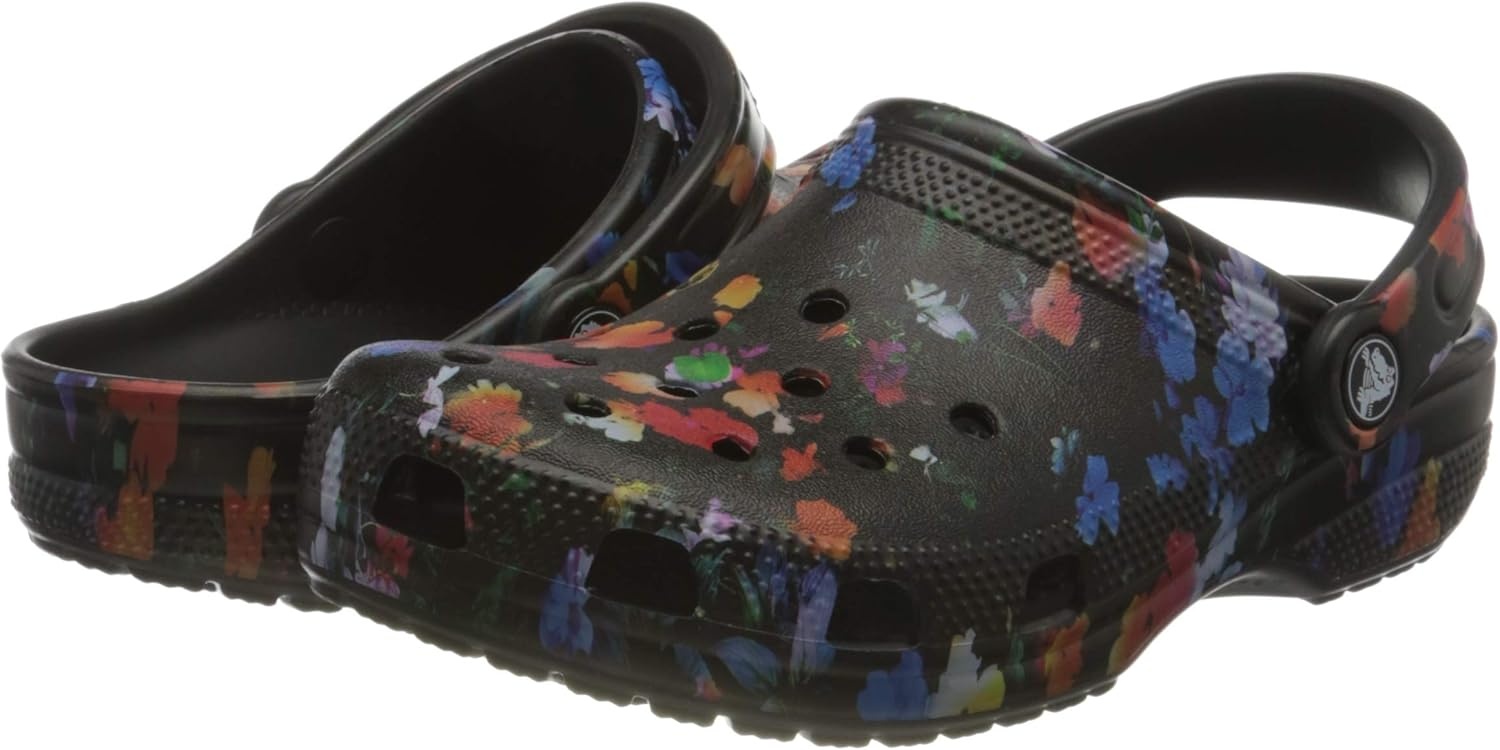 image:imageCrocs Classic ClogsFloral PrintBlack