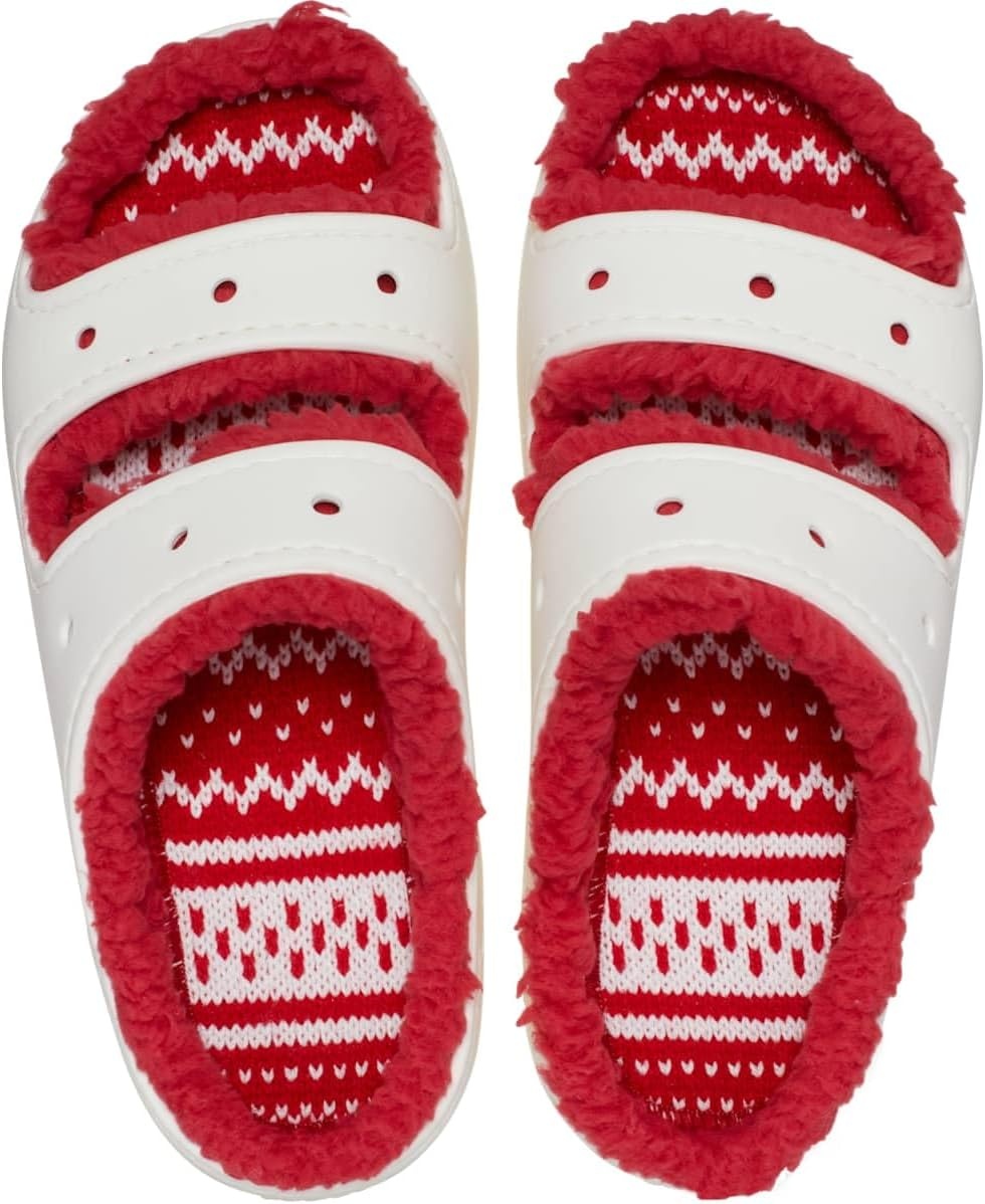 image:imageCrocs Classic ClogsWhiteHoliday Print