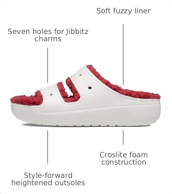 image:imageCrocs Classic ClogsWhiteHoliday Print