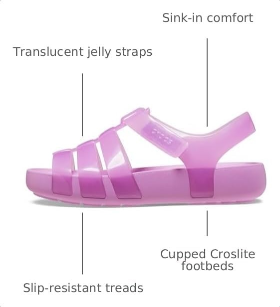 image:imageCrocs Girls Isabella Glitter SandalsBubble