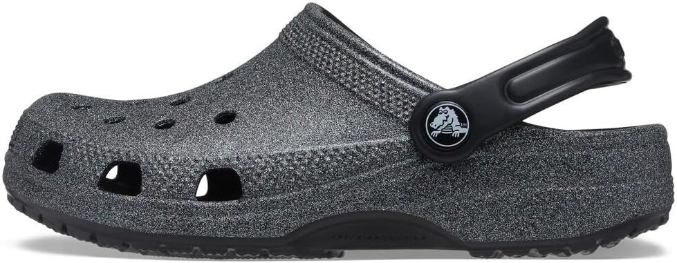 image:imageCrocs Kids Classic Glitter ClogBlackSilver Glitter