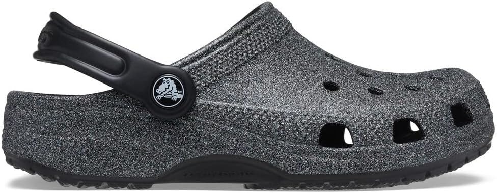 image:imageCrocs Kids Classic Glitter ClogBlackSilver Glitter