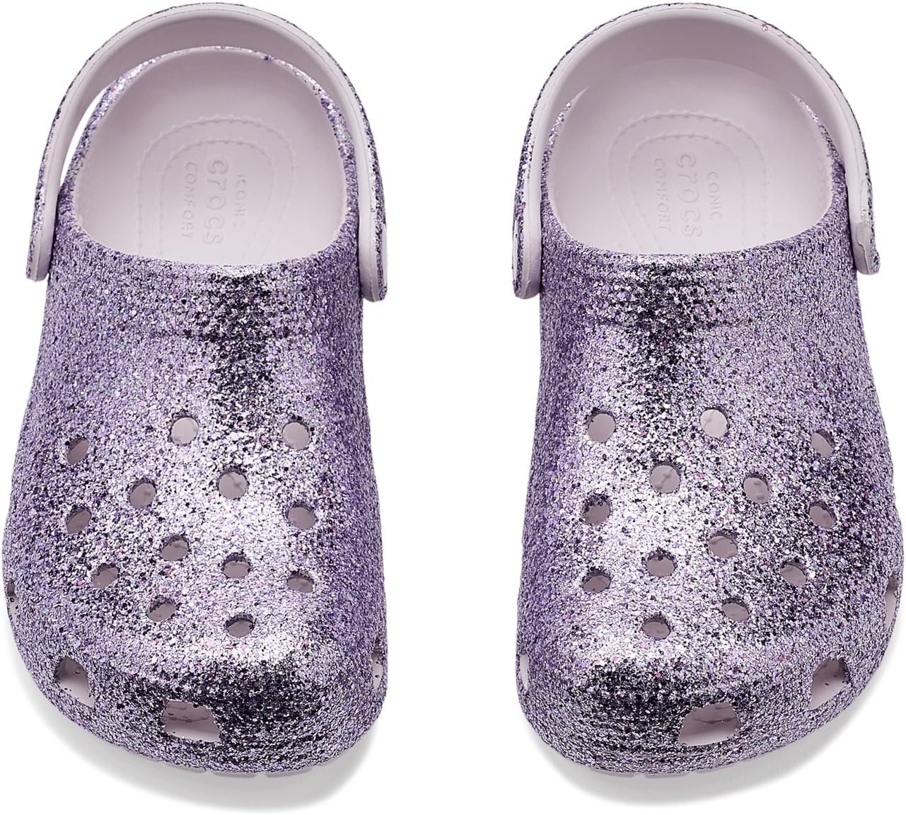 image:imageCrocs Kids Classic Glitter ClogGrape Ice