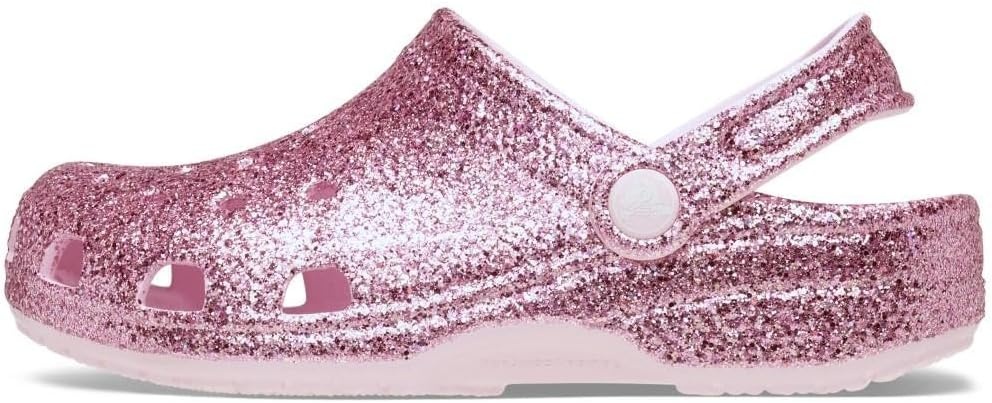 image:imageCrocs Kids Classic Glitter ClogPink Milk