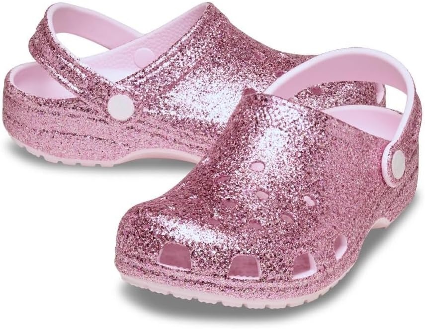 image:imageCrocs Kids Classic Glitter ClogPink Milk