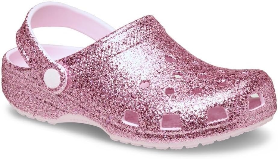image:imageCrocs Kids Classic Glitter ClogPink Milk