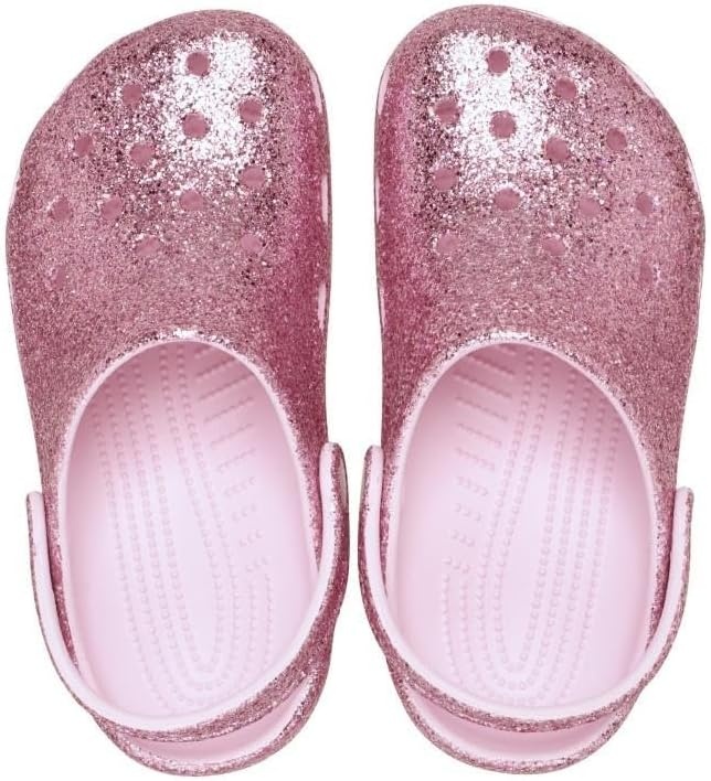 image:imageCrocs Kids Classic Glitter ClogPink Milk