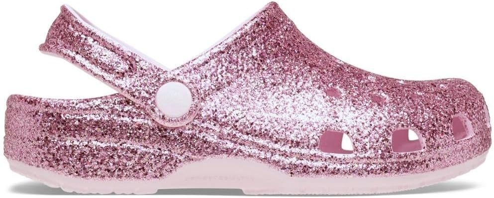 image:imageCrocs Kids Classic Glitter ClogPink Milk
