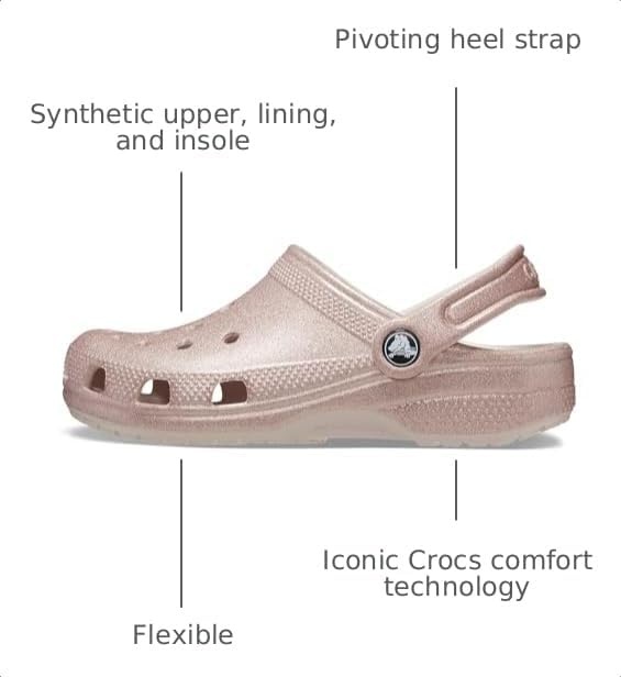image:imageCrocs Kids Classic Glitter ClogQuartz Glitter