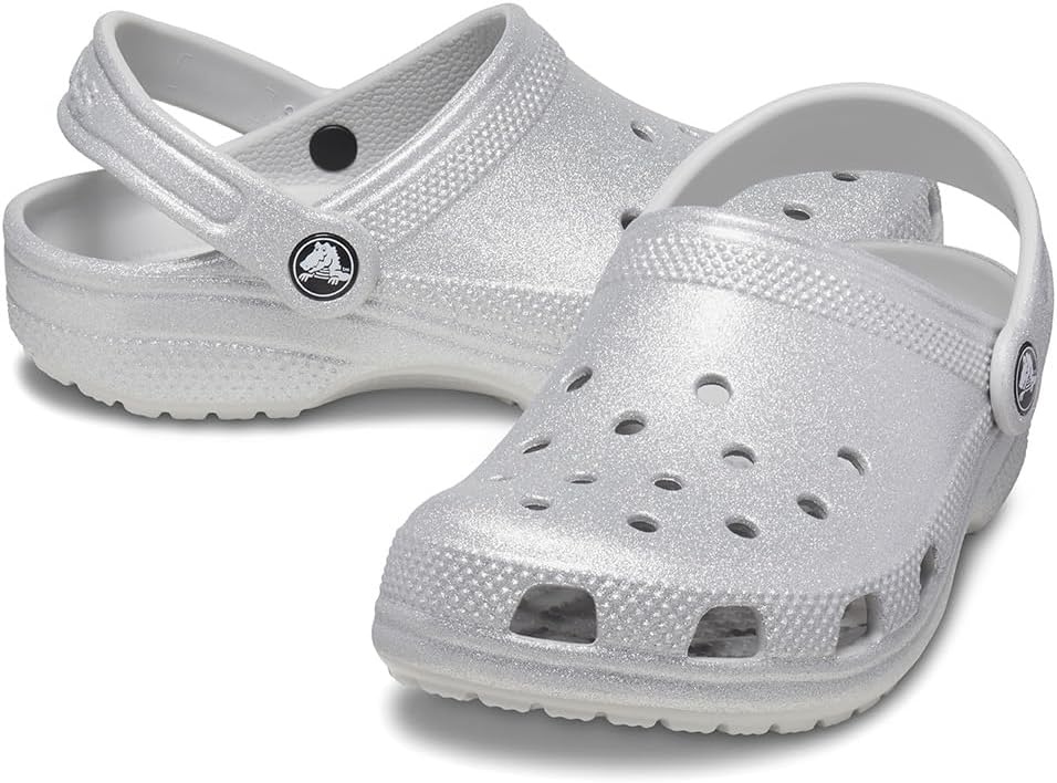 image:imageCrocs Kids Classic Glitter ClogSilver Glitter