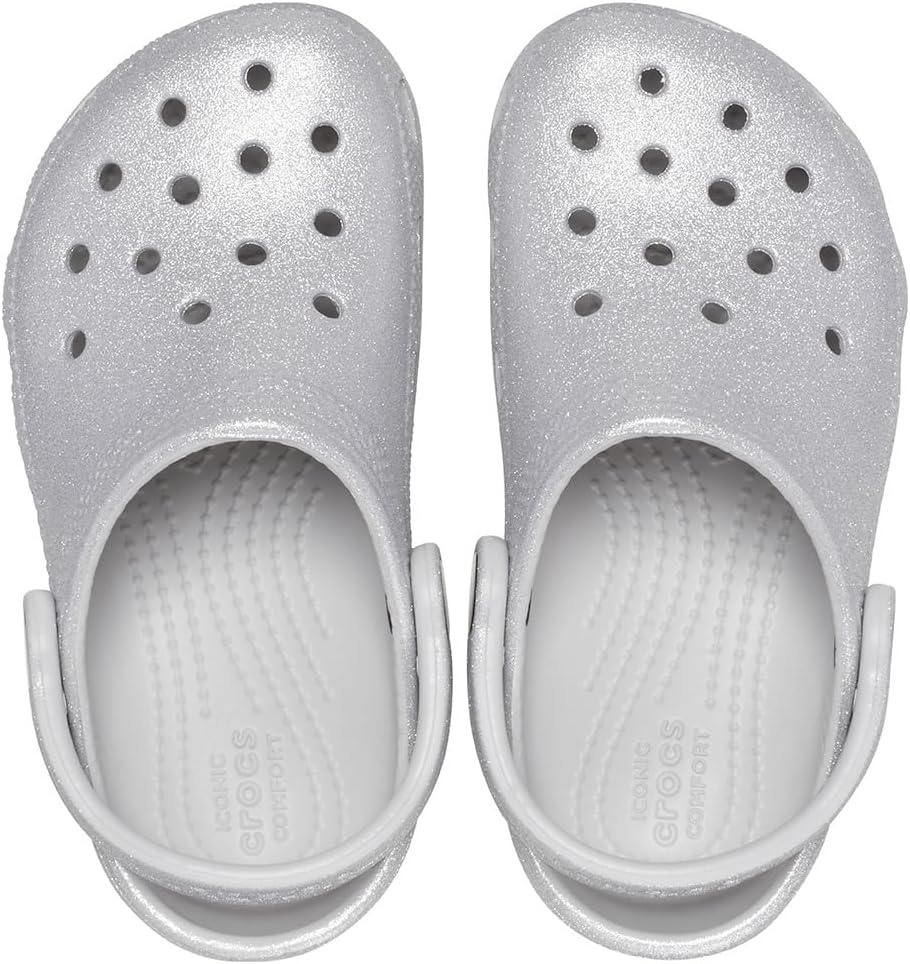 image:imageCrocs Kids Classic Glitter ClogSilver Glitter