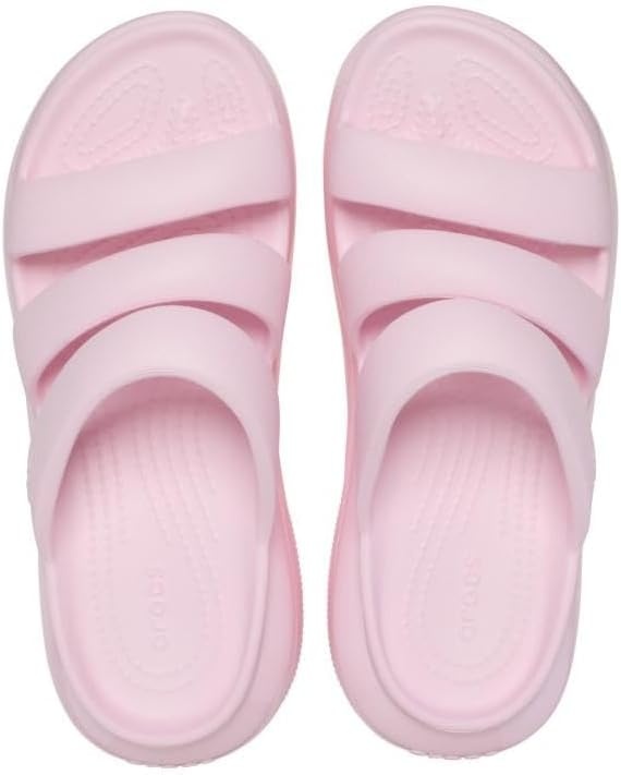 image:imageCrocs unisexadult Mega Crush Triple Strap SandalPink Milk