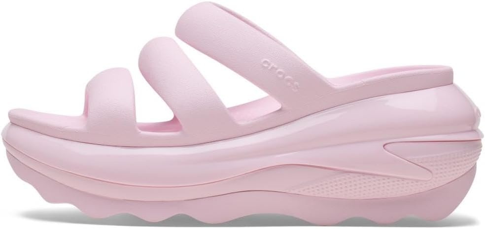 image:imageCrocs unisexadult Mega Crush Triple Strap SandalPink Milk