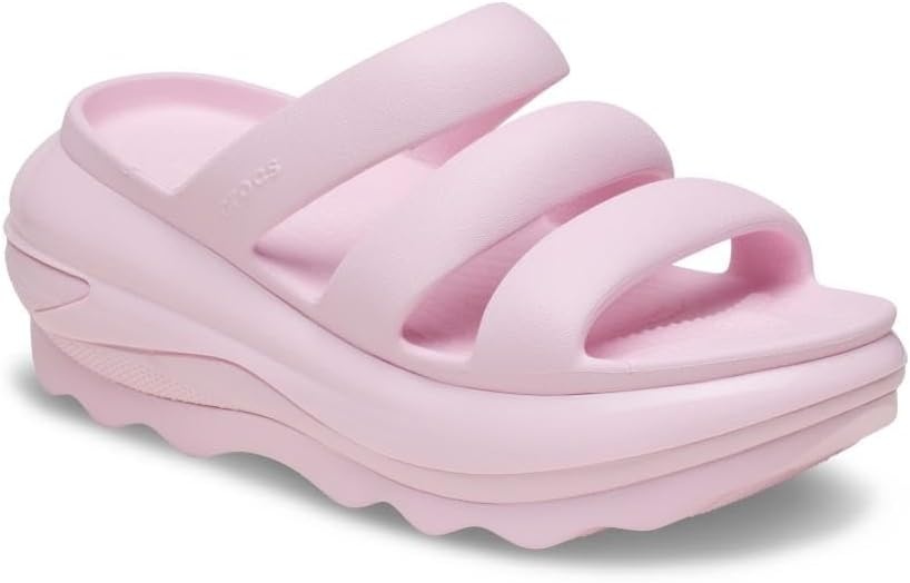 image:imageCrocs unisexadult Mega Crush Triple Strap SandalPink Milk