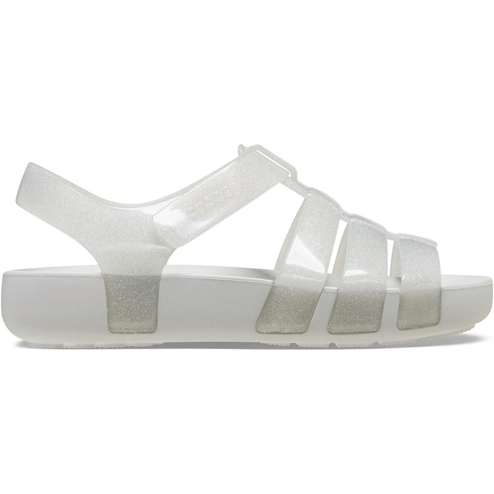 image:imageCrocs Girls Isabella Glitter SandalsSilver Glitter