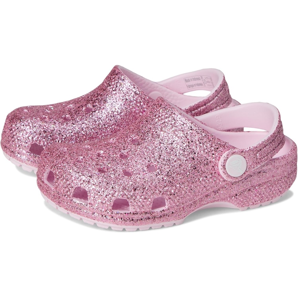 image:imageCrocs Kids Classic Glitter ClogPink Milk