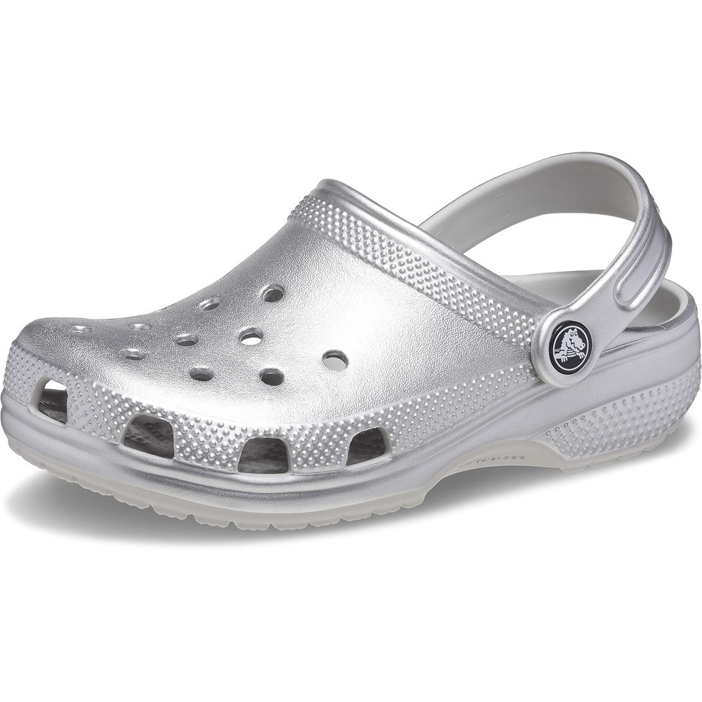 image:imageCrocs Kids Classic Glitter ClogSilver Metallic
