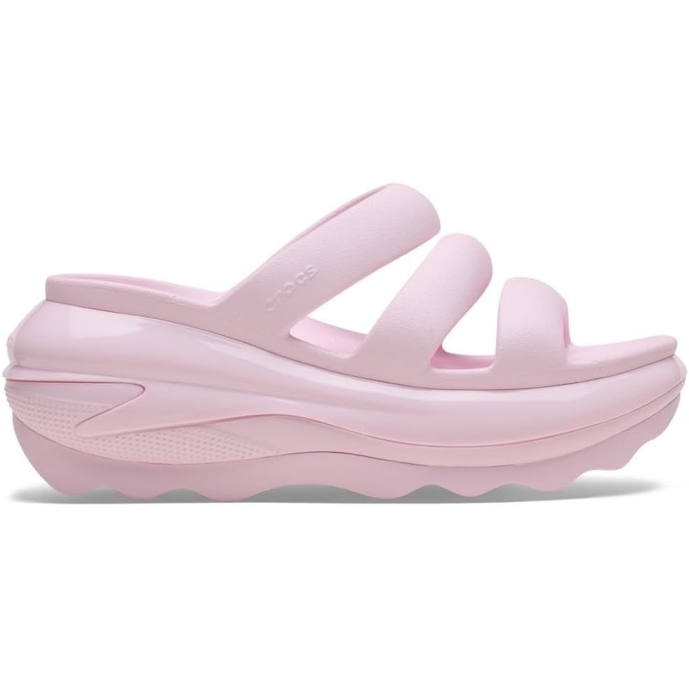 image:imageCrocs unisexadult Mega Crush Triple Strap SandalPink Milk