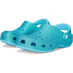 Crocs Kids’ Classic Glitter Clog(Tinted Glass)