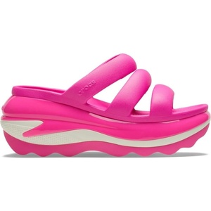 Crocs unisex-adult Mega Crush Triple Strap Sandal(Pink Crush)