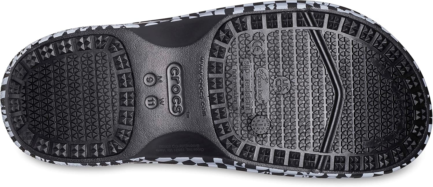 image:imageCrocs Adult On The Clock Clogs Slip On Slip Resistant Work ShoesBlackWhite