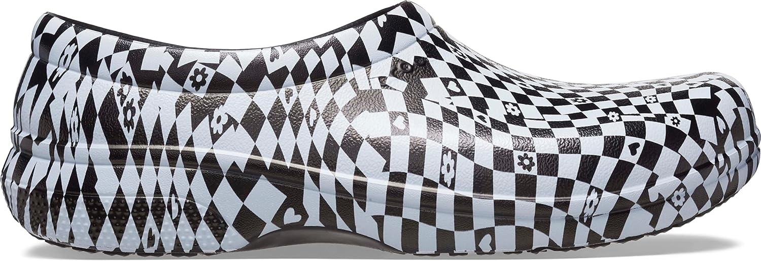 image:imageCrocs Adult On The Clock Clogs Slip On Slip Resistant Work ShoesBlackWhite