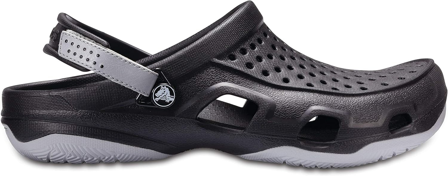 image:imageCrocs Athens Thong SandalBlackLight Grey