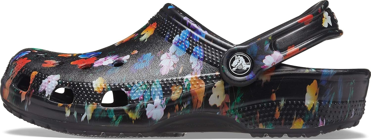 image:imageCrocs Athens Thong SandalFloral PrintBlack