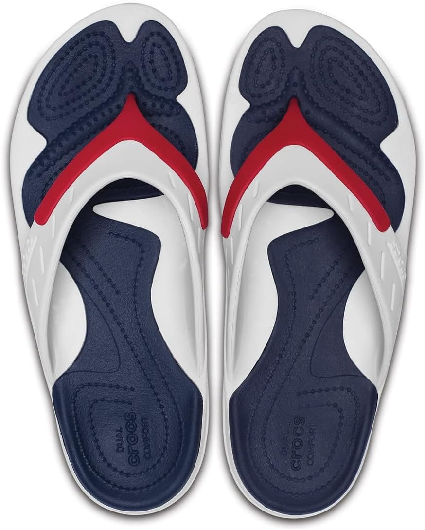 image:imageCrocs Athens Thong SandalWhite Red Navy