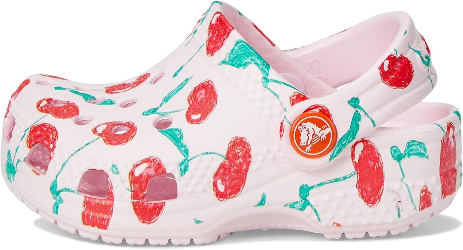 image:imageCrocs Baby Girls Classic Littles ClogsPink MilkCherries