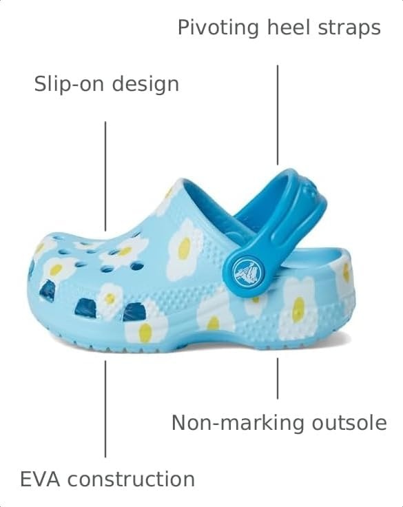 image:imageCrocs Baby Girls Classic Littles ClogsTinted Glass