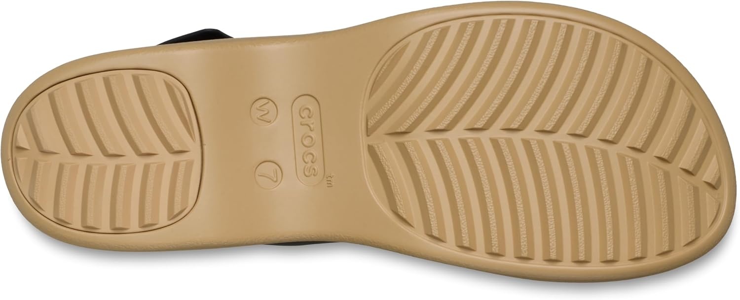 image:imageCrocs Brooklyn Sky Sandals Wedge SandalsBlackCashew