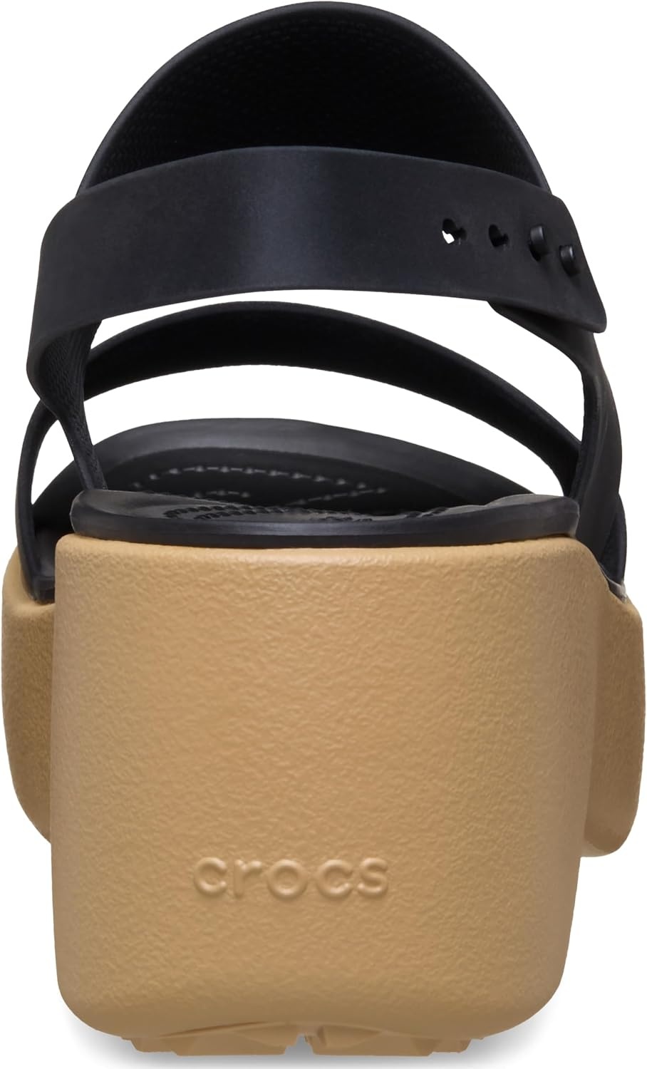 image:imageCrocs Brooklyn Sky Sandals Wedge SandalsBlackCashew