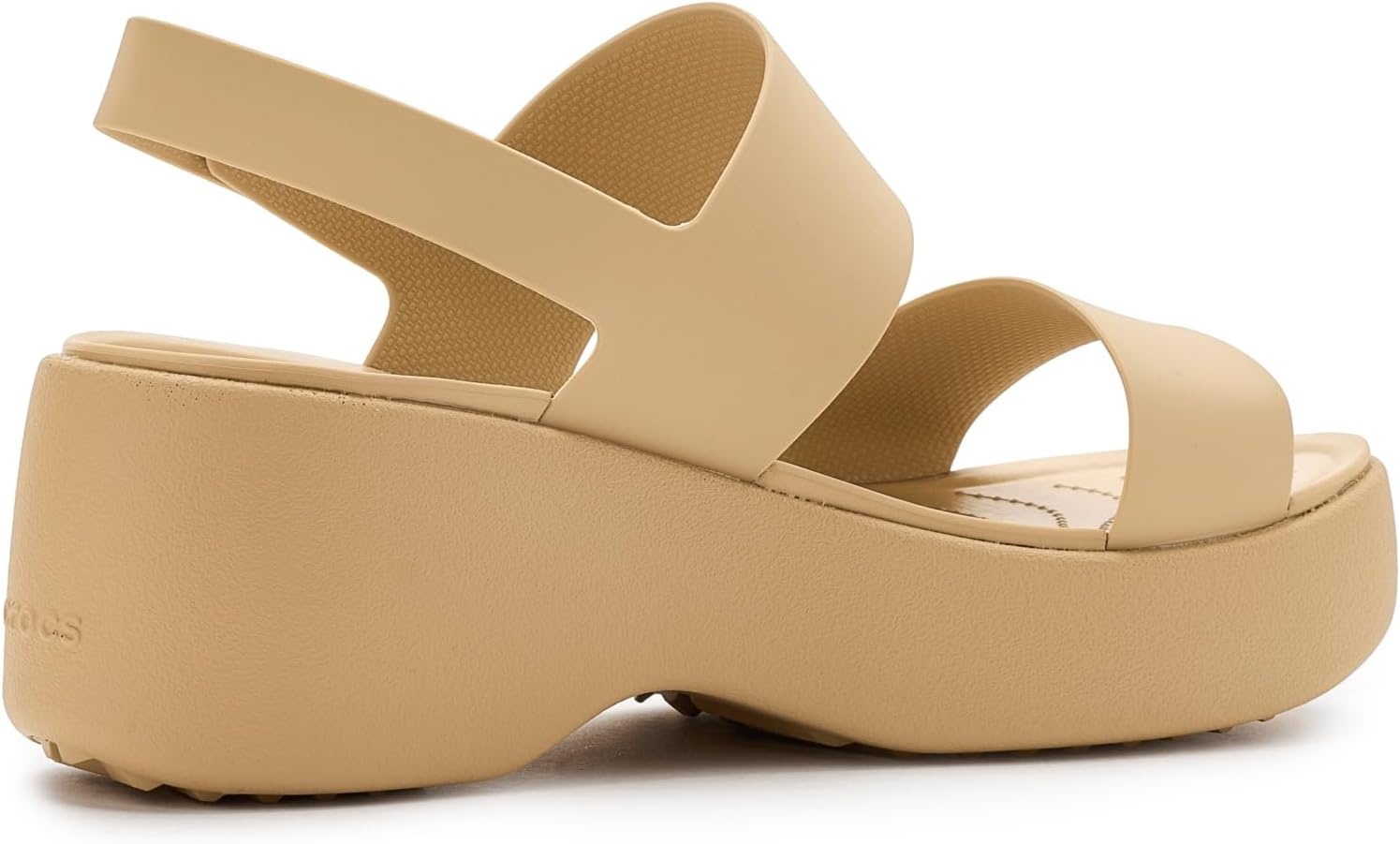 image:imageCrocs Brooklyn Sky Sandals Wedge SandalsCashew