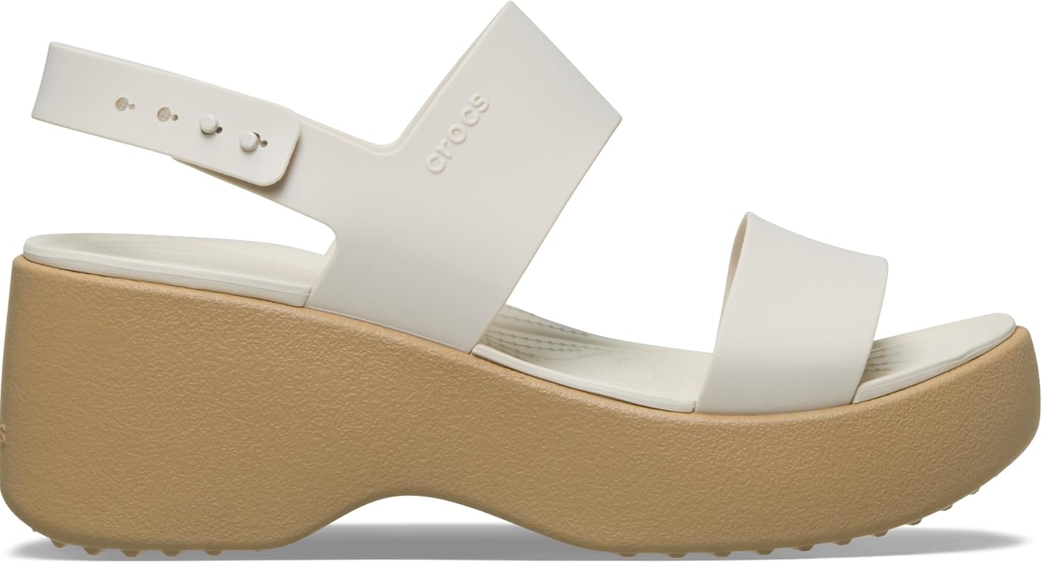 image:imageCrocs Brooklyn Sky Sandals Wedge SandalsFrappeCashew