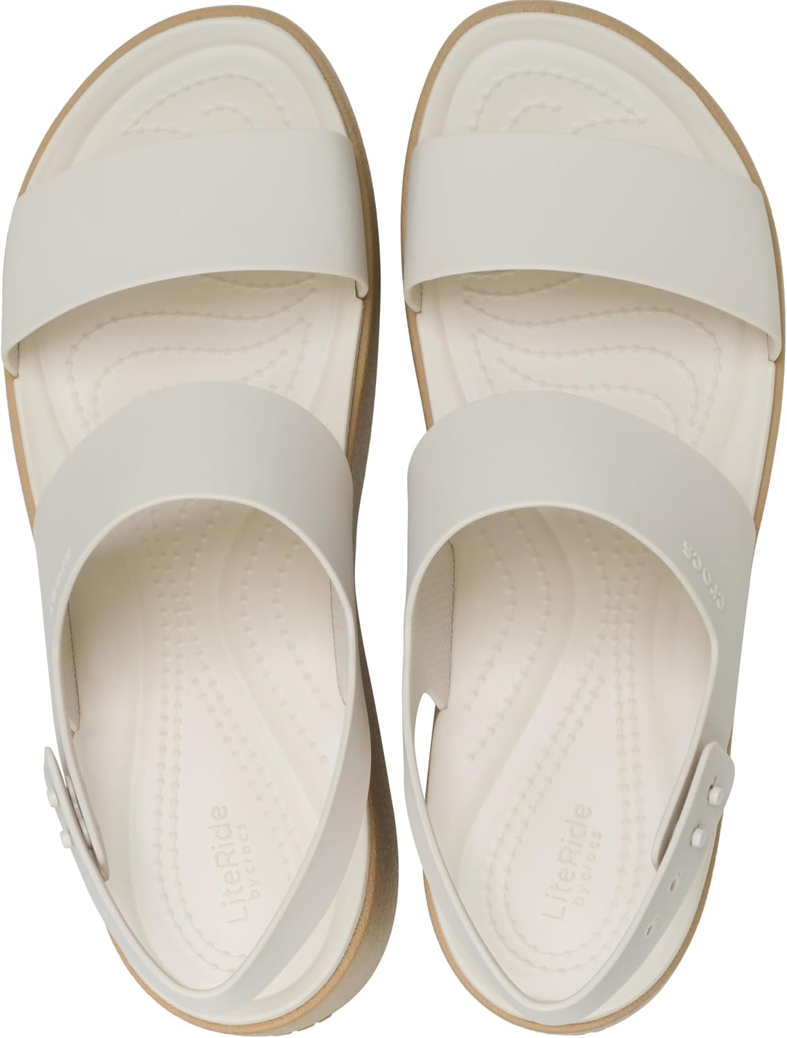image:imageCrocs Brooklyn Sky Sandals Wedge SandalsFrappeCashew