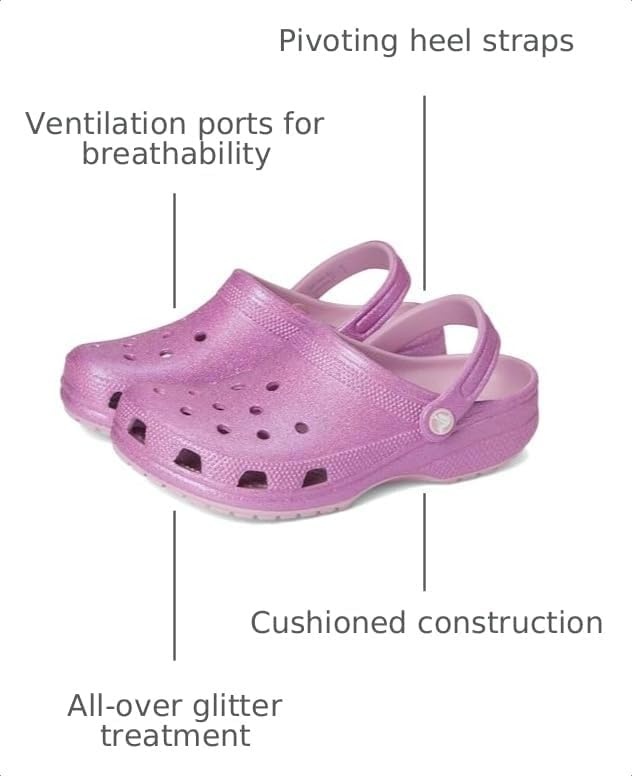image:imageCrocs Classic Clogs GlitterHydrangea