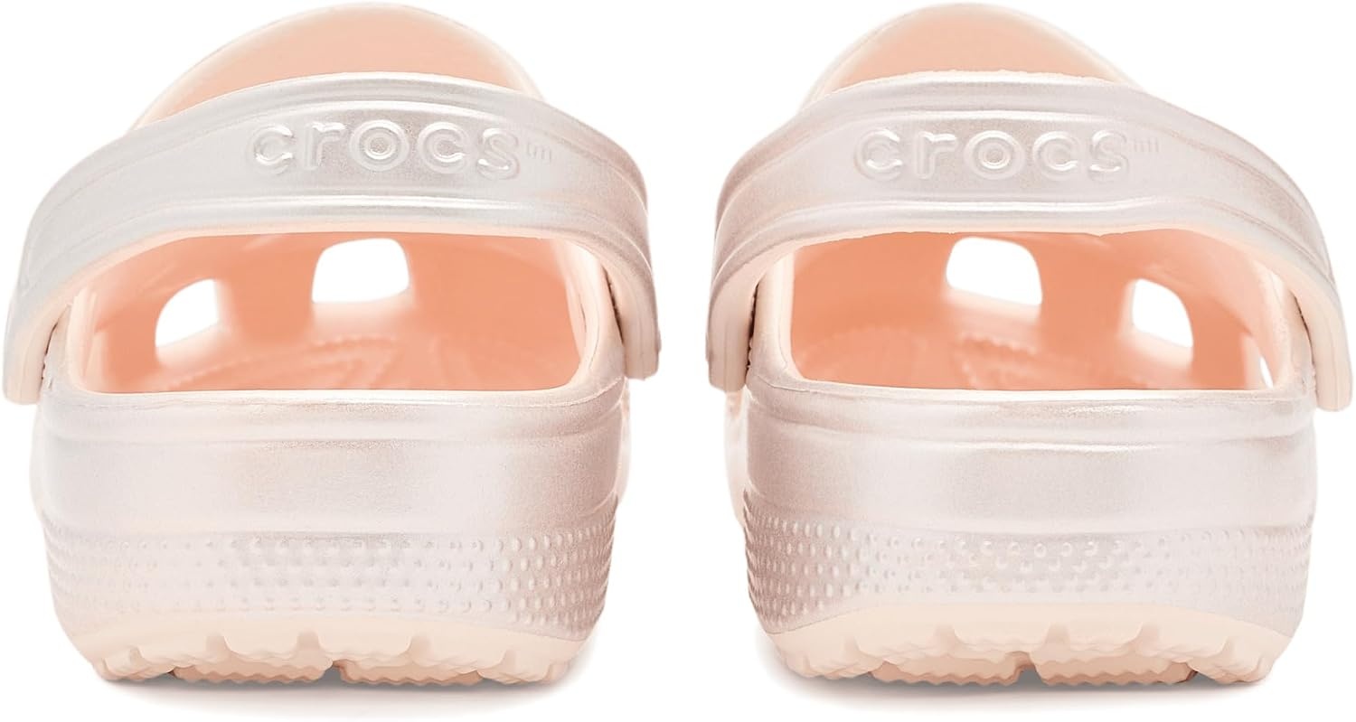 image:imageCrocs Classic Clogs GlitterPeach Ice Metallic