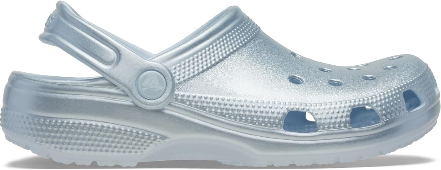 image:imageCrocs Classic Clogs GlitterSky Ice Metallic