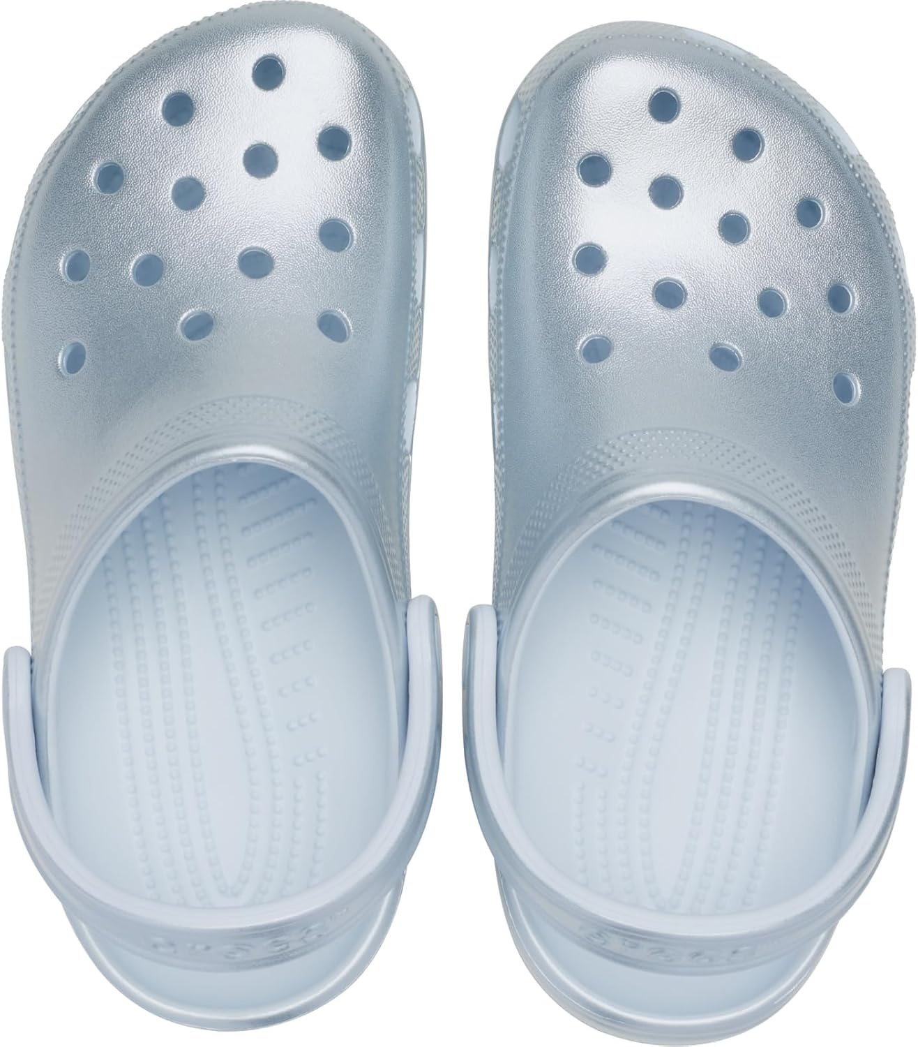 image:imageCrocs Classic Clogs GlitterSky Ice Metallic