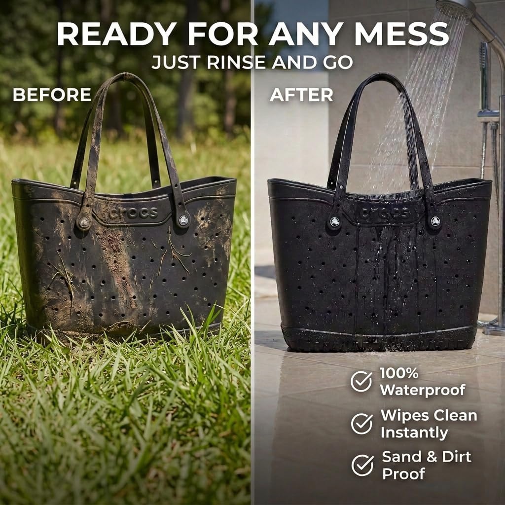 image:imageCrocs Classic Large Tote Bag Durable Washable WaterproofPond