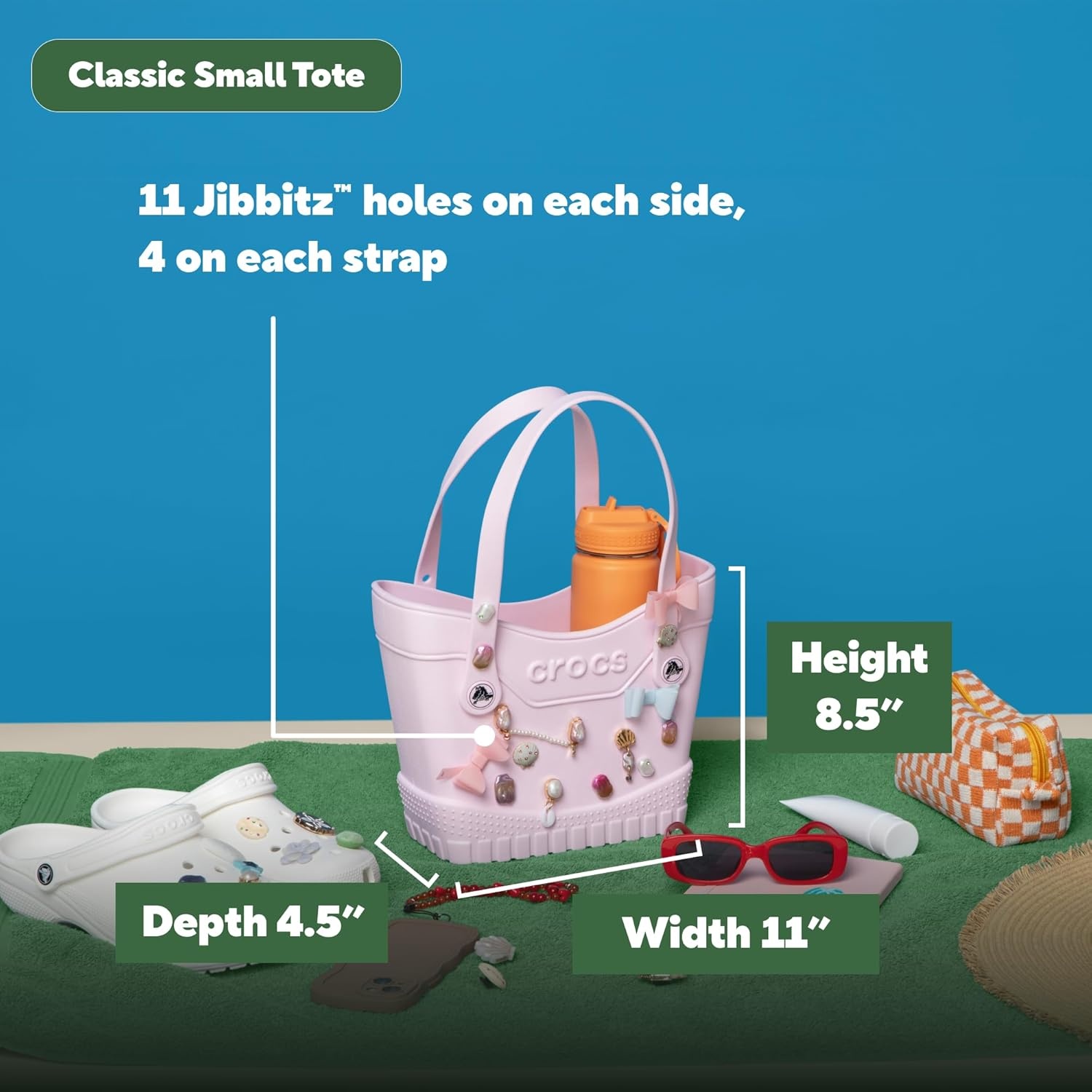 image:imageCrocs Classic Small Tote Bag Durable Washable WaterproofBlack