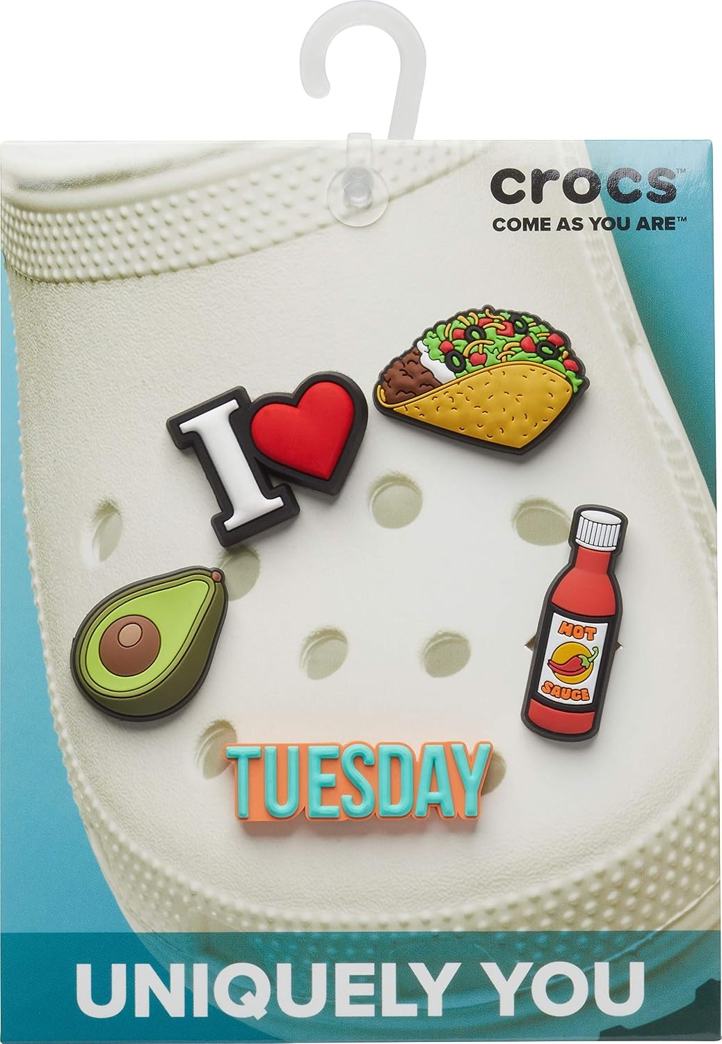 image:imageCrocs Jibbitz 5Pack Food Shoe Charms Jibbitz for Crocs Taco Tuesday One Size