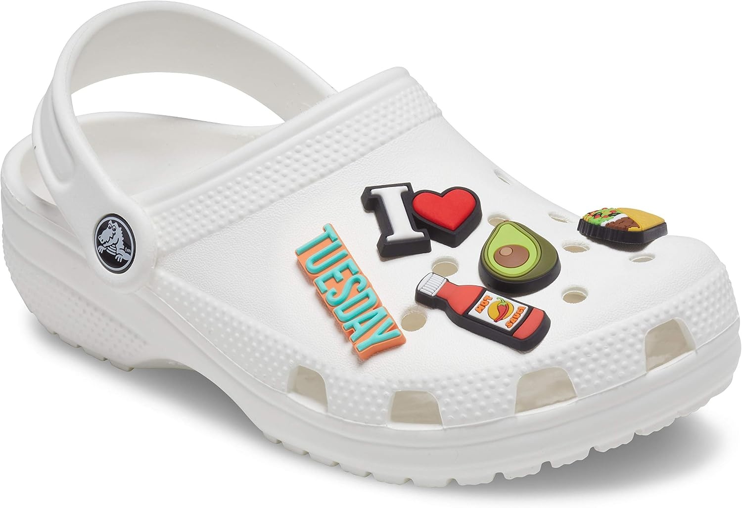 image:imageCrocs Jibbitz 5Pack Food Shoe Charms Jibbitz for Crocs Taco Tuesday One Size