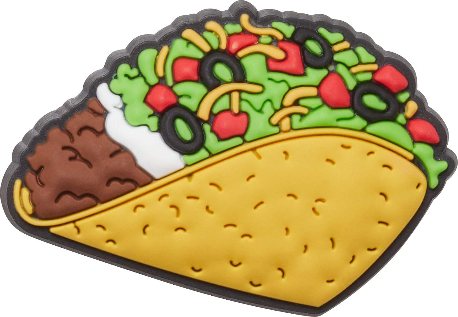 image:imageCrocs Jibbitz 5Pack Food Shoe Charms Jibbitz for Crocs Taco Tuesday One Size