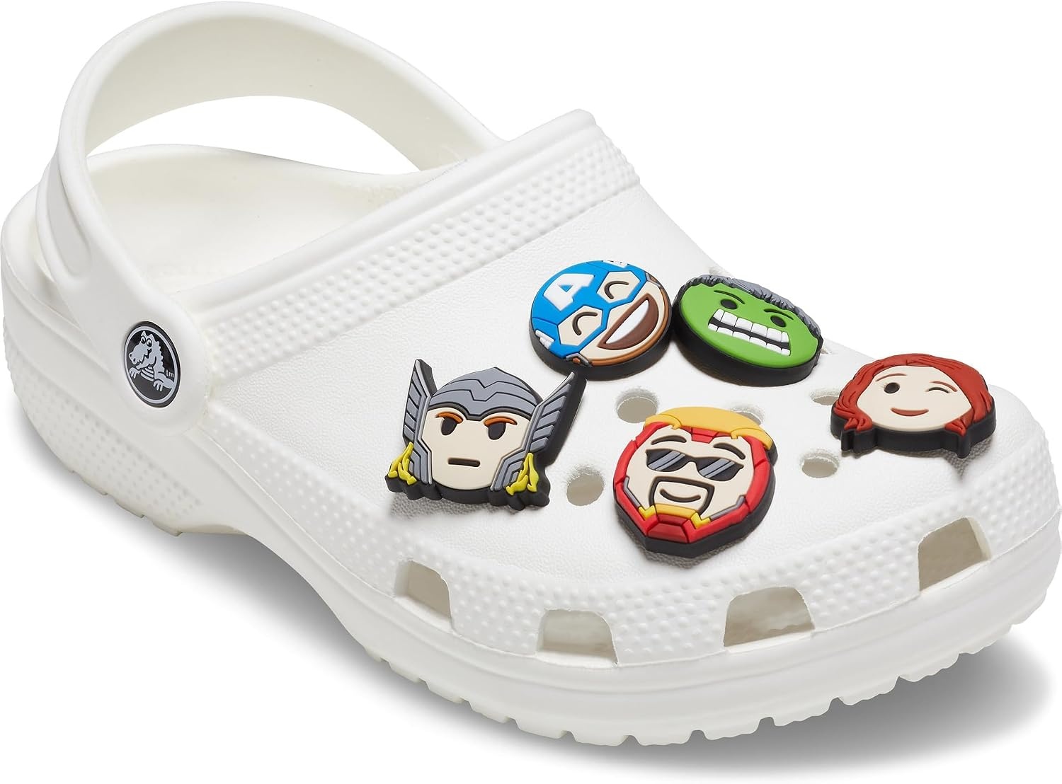 image:imageCrocs Jibbitz 5Pack Marvel Shoe Charms Jibbitz Avengers Emojis One Size