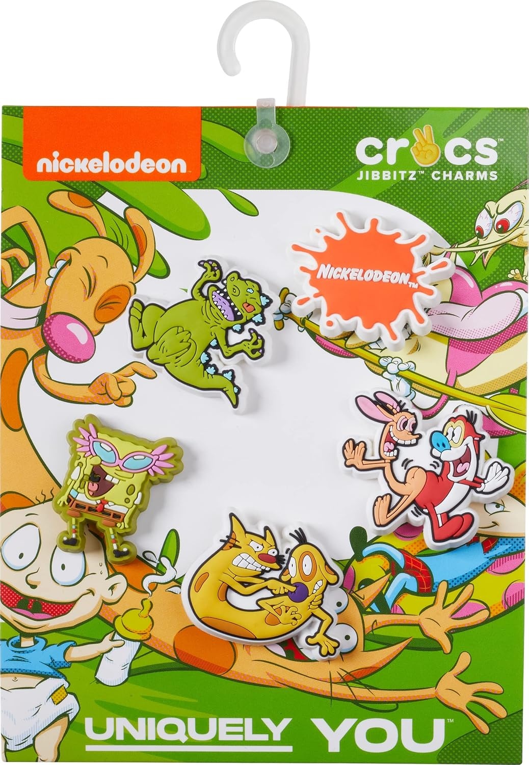 image:imageCrocs Jibbitz 5Pack Trendy Shoe Charms Jibbitz for CrocsNickelodeon Throwback