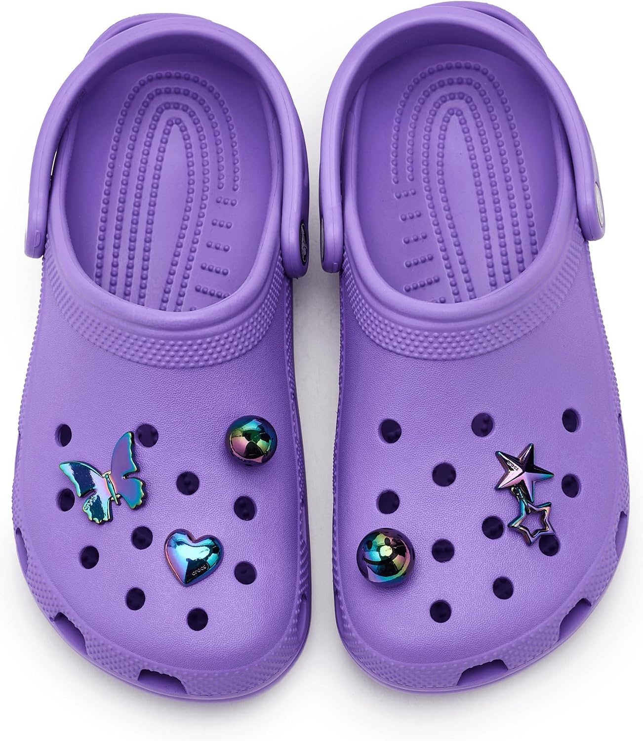 image:imageCrocs Jibbitz Bling amp Jewelry Shoe Charm PacksIridescent Meta 5 Pack