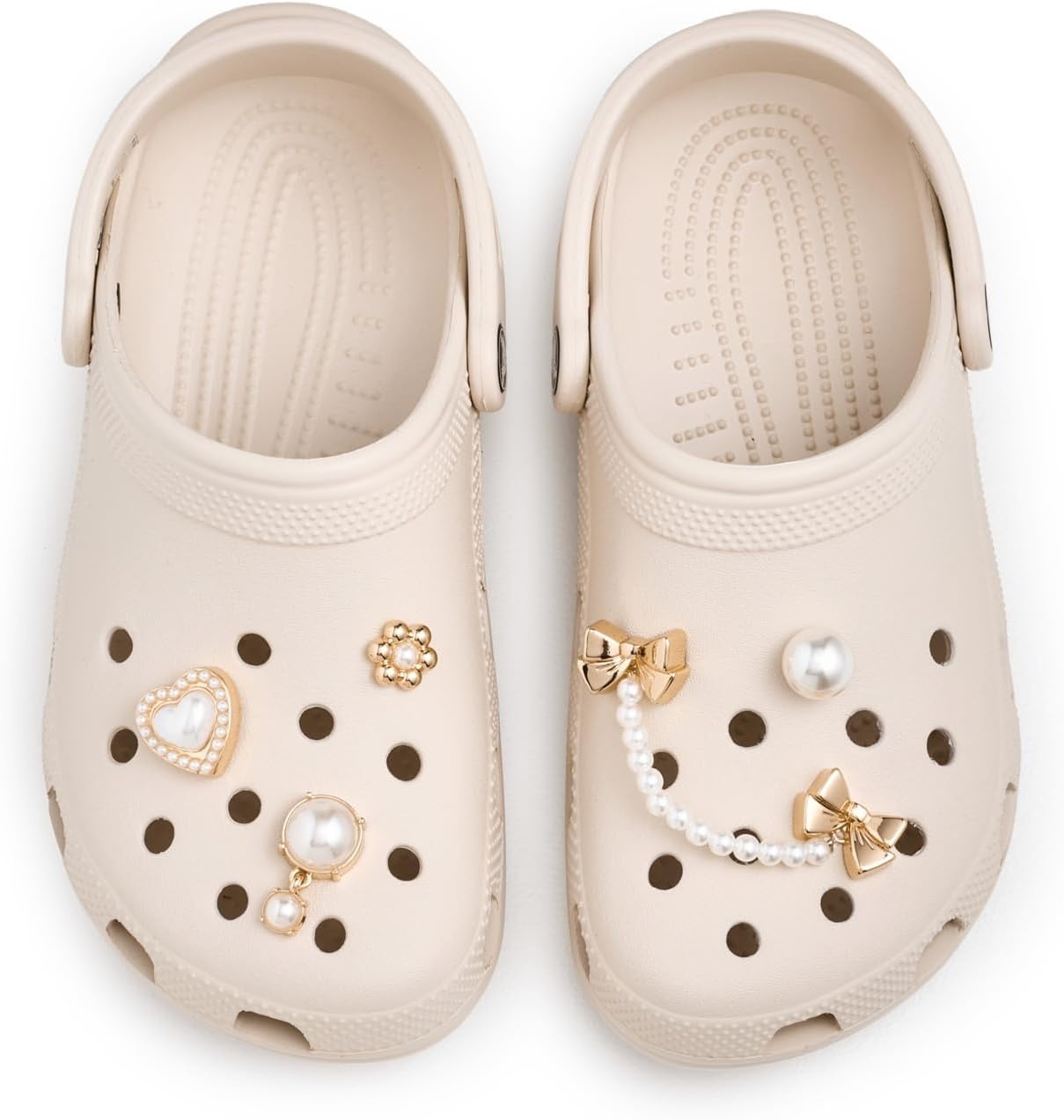 image:imageCrocs Jibbitz Bling amp Jewelry Shoe Charm PacksPearly Gold 5 Pack