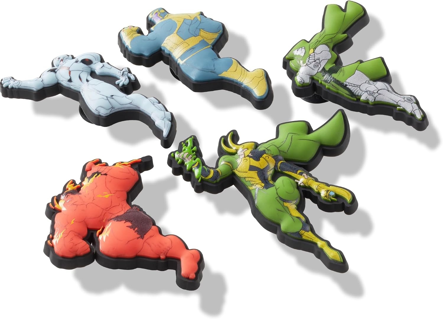image:imageCrocs Jibbitz DCMarvel Super Hero Shoe Charm PacksAvengers Villains